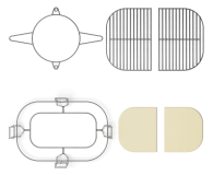 KOLER Grill ogrodowy OVAL-EG23 - 1529498 - zdjęcie 5
